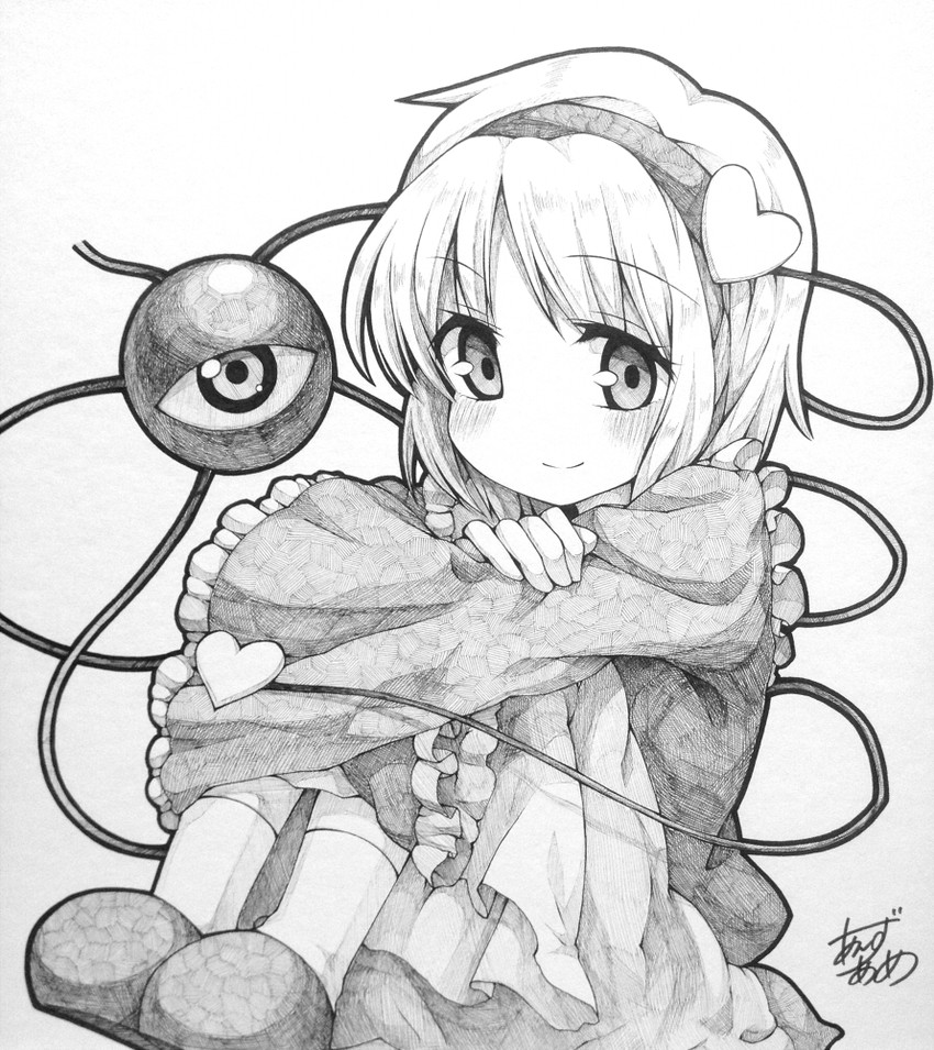 komeiji satori (touhou) drawn by anzu_ame