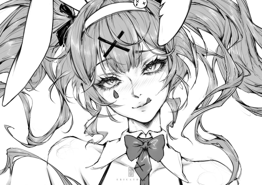 hatsune miku (vocaloid and 1 more) drawn by ericathw