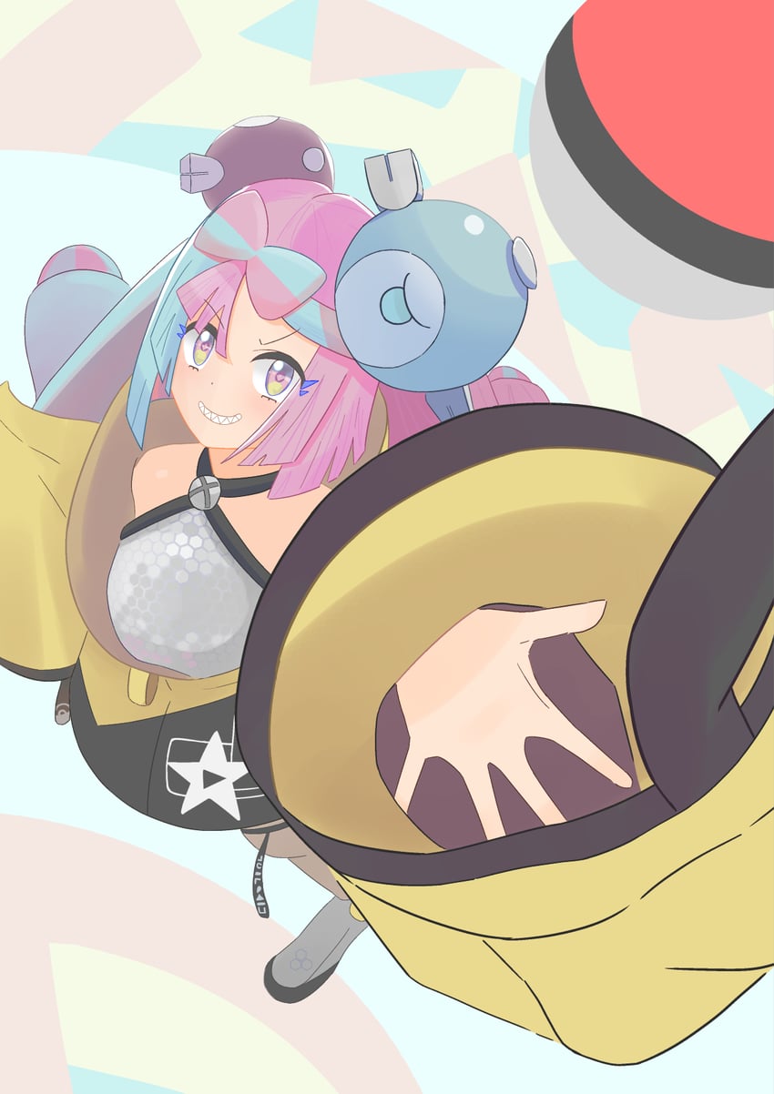 iono and magnemite (pokemon and 1 more) drawn by rein-j