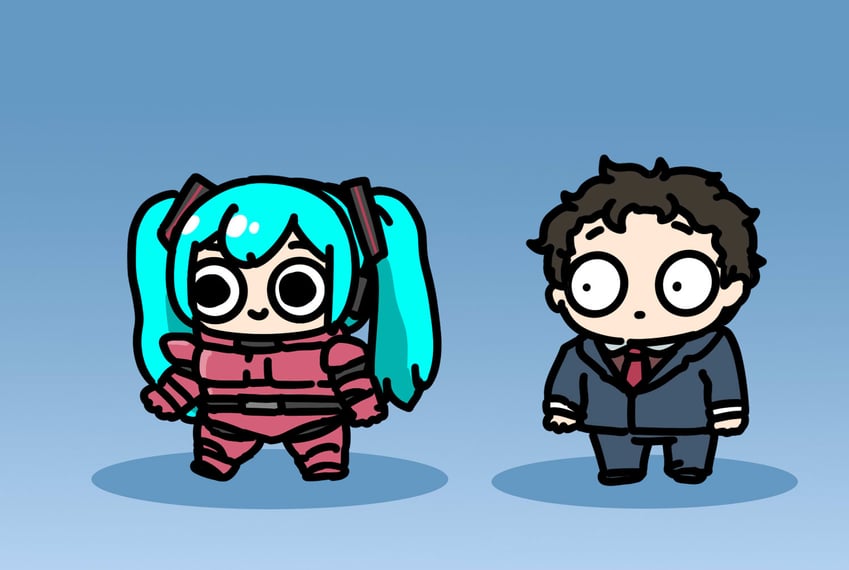 hatsune miku, hathaway noa, and quess paraya (vocaloid and 3 more) drawn by afei_(sfma3248)