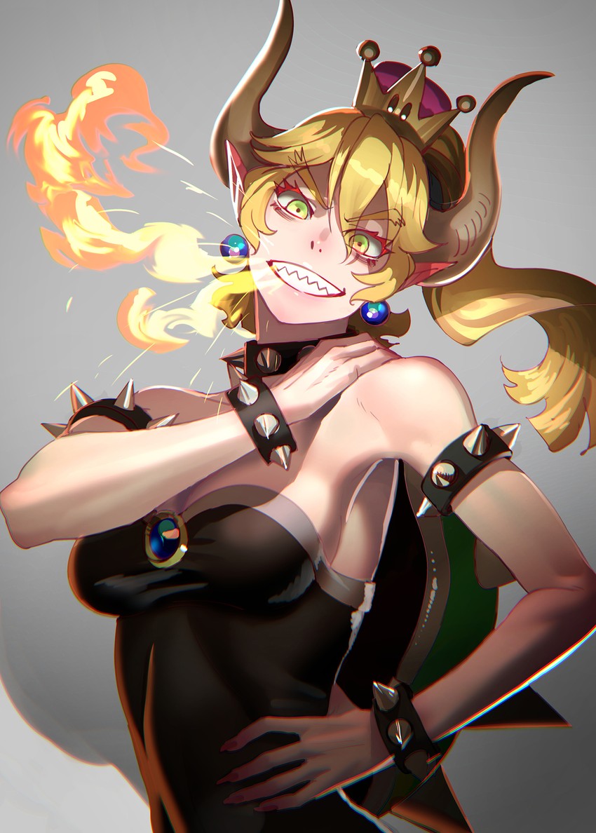 bowsette (mario and 1 more) drawn by moruga