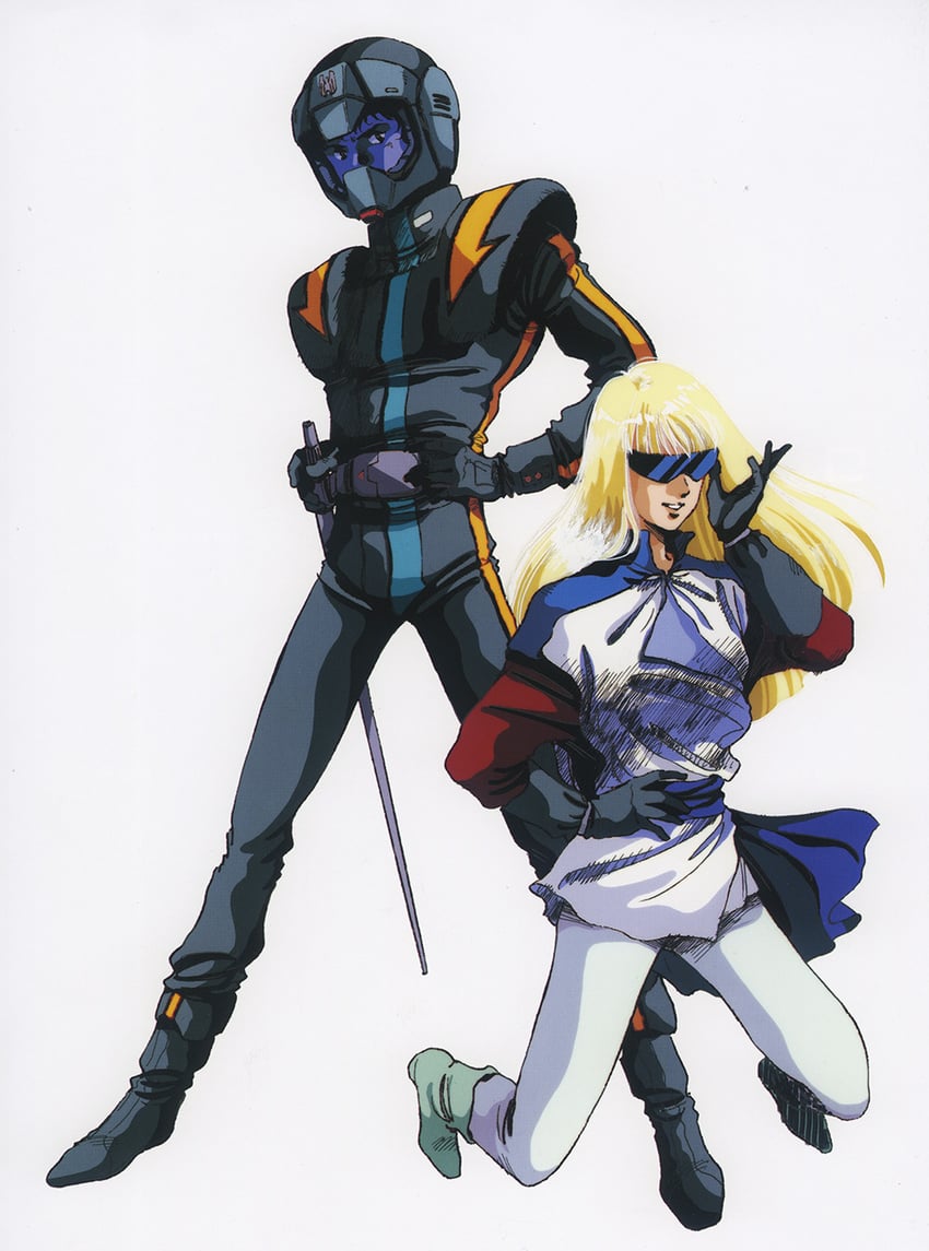 gigi andalusia and hathaway noa (gundam and 1 more) drawn by mikimoto_haruhiko