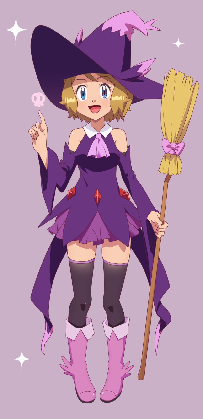 serena and mismagius (pokemon and 1 more) drawn by gazing_eye