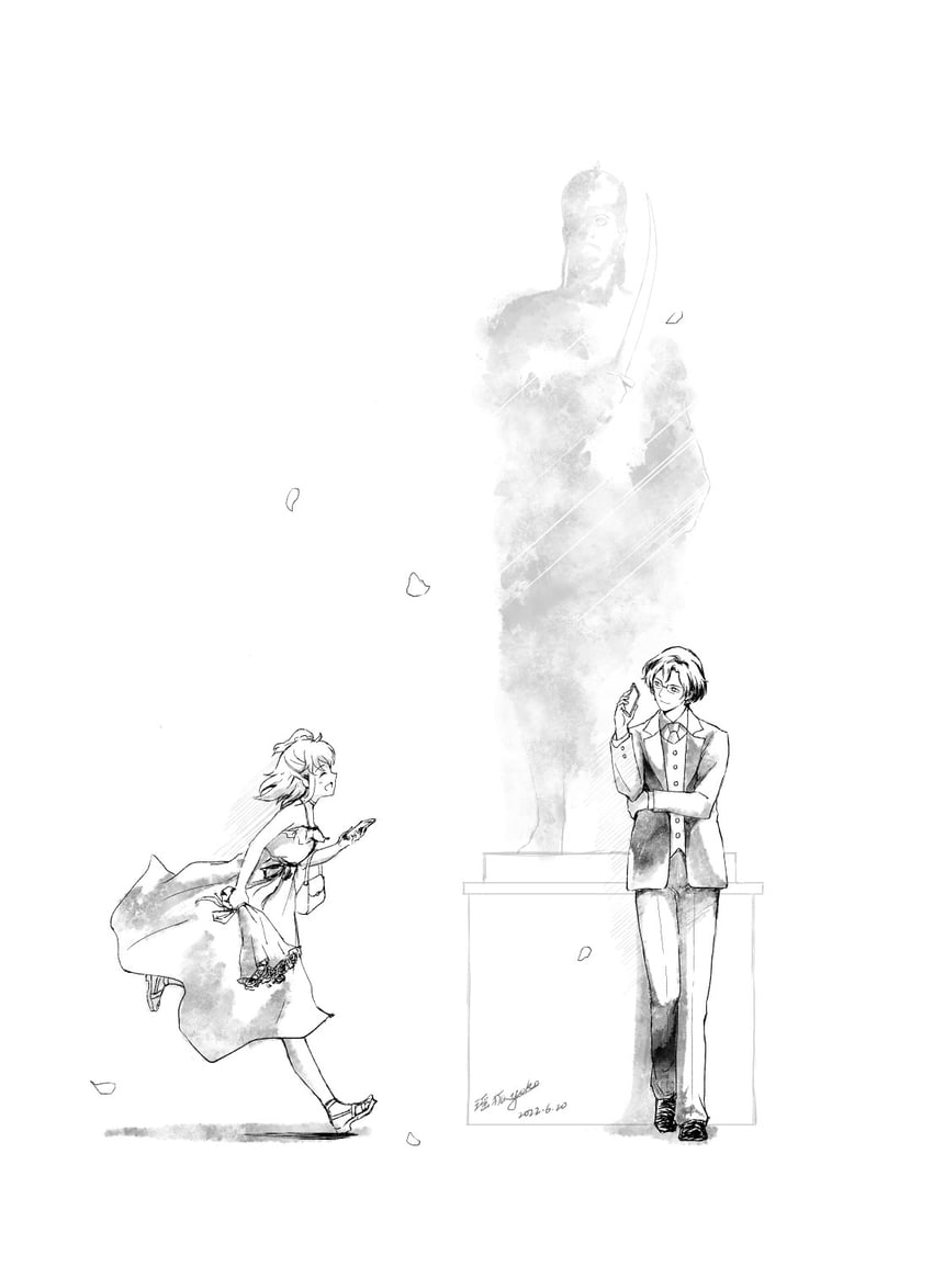fujimaru ritsuka and constantine xi (fate and 1 more) drawn by miyuyoko