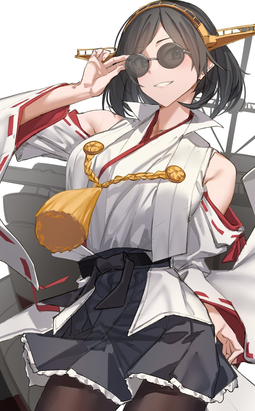 kirishima and kirishima kai ni (kantai collection) drawn by pallad