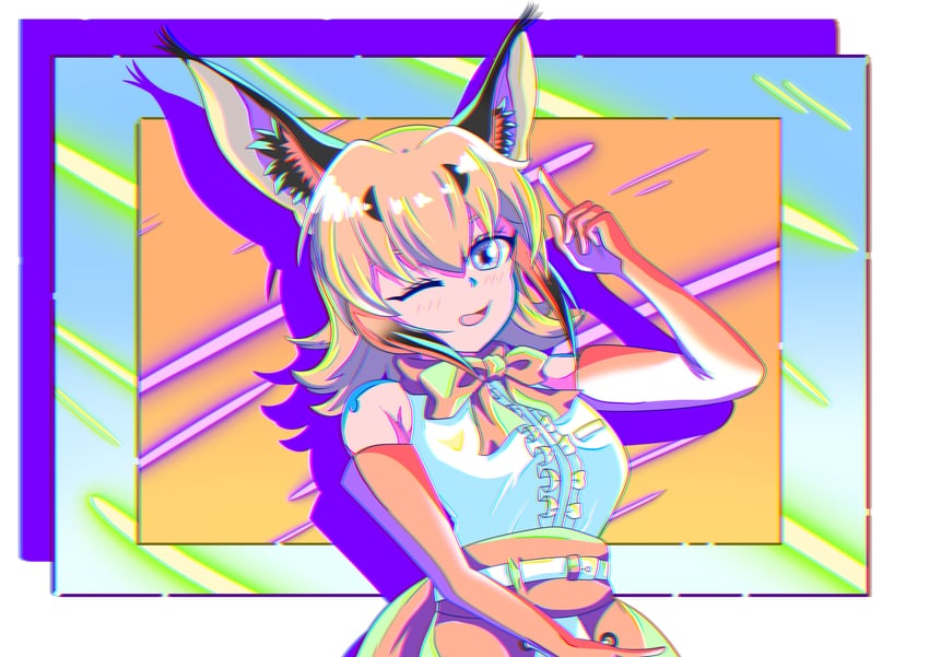 caracal (kemono friends and 1 more) drawn by tutti_tutio