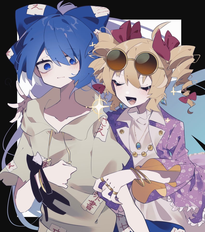 yorigami shion and yorigami jo'on (touhou) drawn by xx_asui