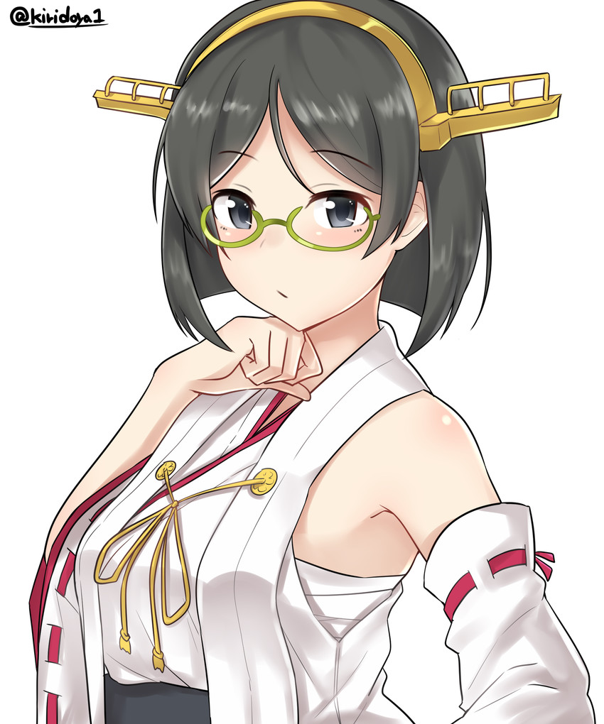 kirishima and kirishima kai ni (kantai collection) drawn by kiritto