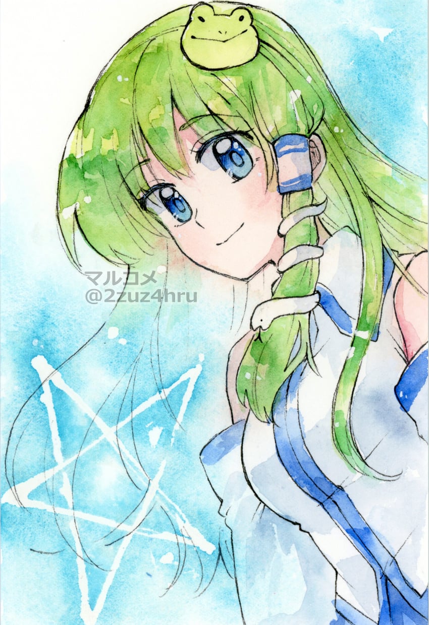 kochiya sanae (touhou) drawn by 2zuz4hru