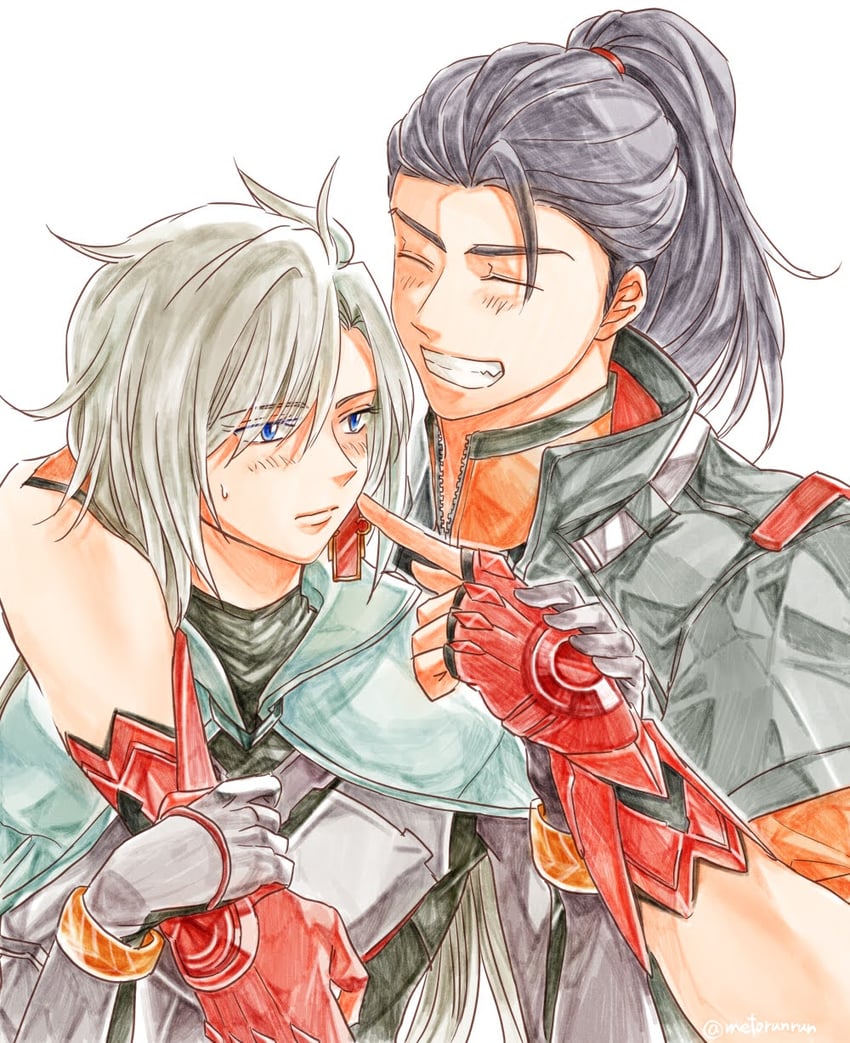 a and matthew (xenoblade chronicles and 2 more) drawn by metorurun