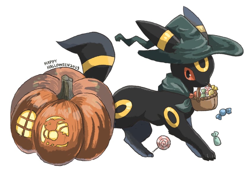 eevee and umbreon (pokemon) drawn by volpecorvo