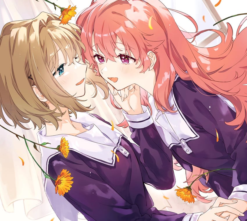 kagari mimi and totsuki shiina (kimi ga shinu made koi wo shitai) drawn by aono_nachi