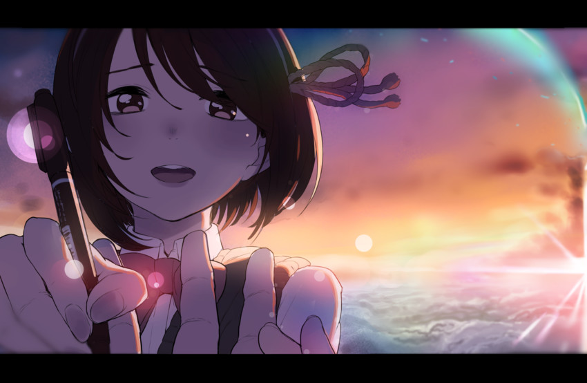 miyamizu mitsuha (kimi no na wa.) drawn by akagi_asahito
