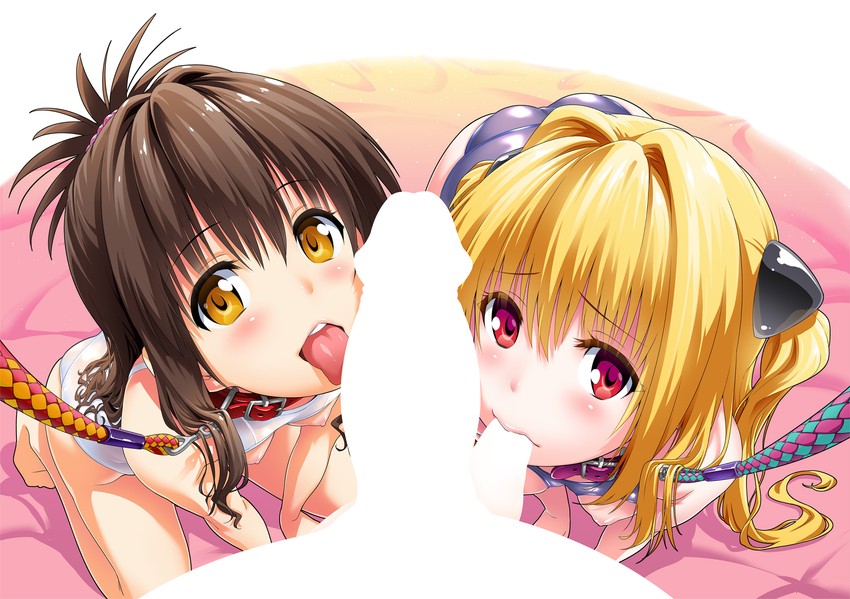 konjiki no yami and yuuki mikan (to love-ru) drawn by shin_(sin-maniax)
