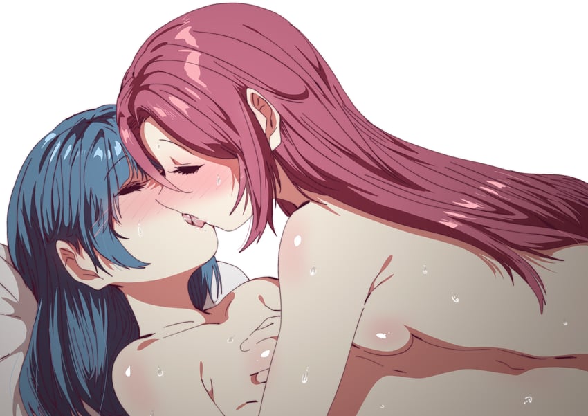 tsushima yoshiko and sakurauchi riko (love live! and 1 more) drawn by ecoman