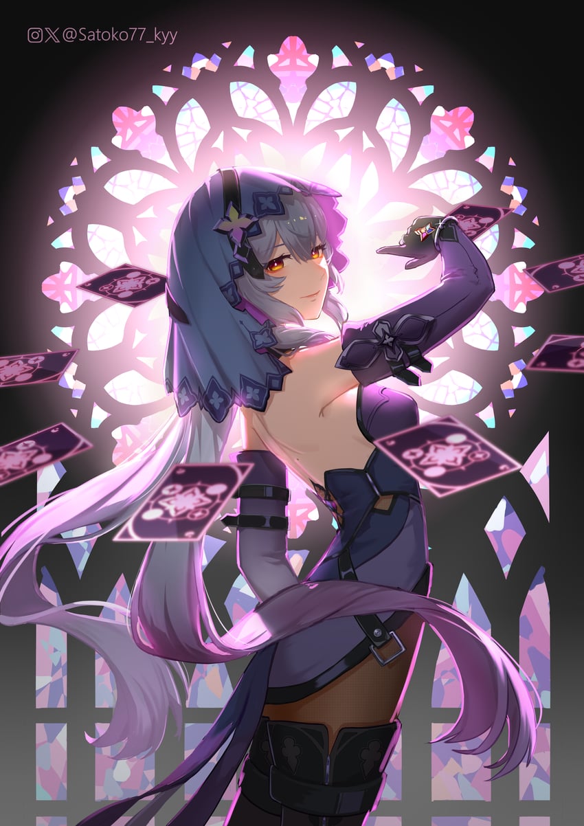 black swan (honkai and 1 more) drawn by satoko77
