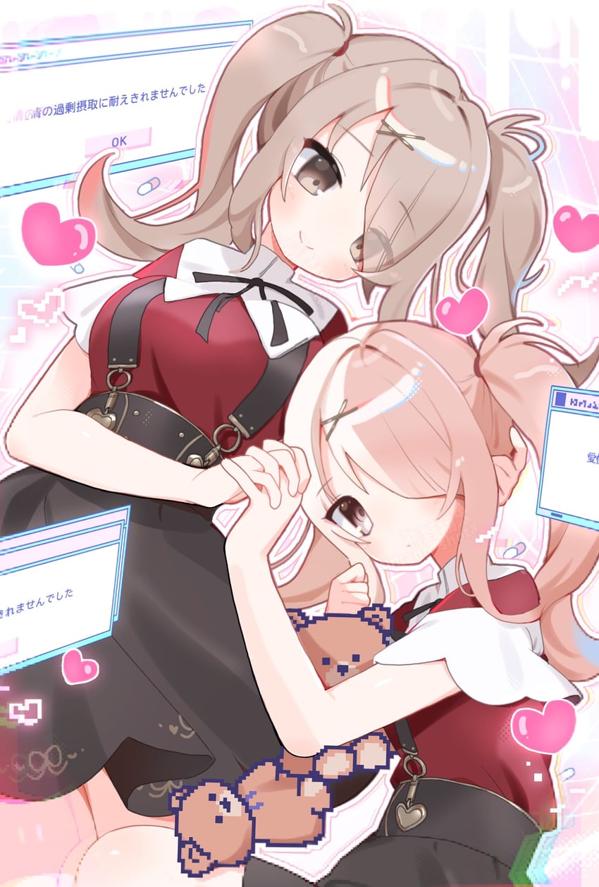 ame-chan, shinomiya kokoa, and tendo hayate (needy girl overdose and 1 more) drawn by kumano_shota