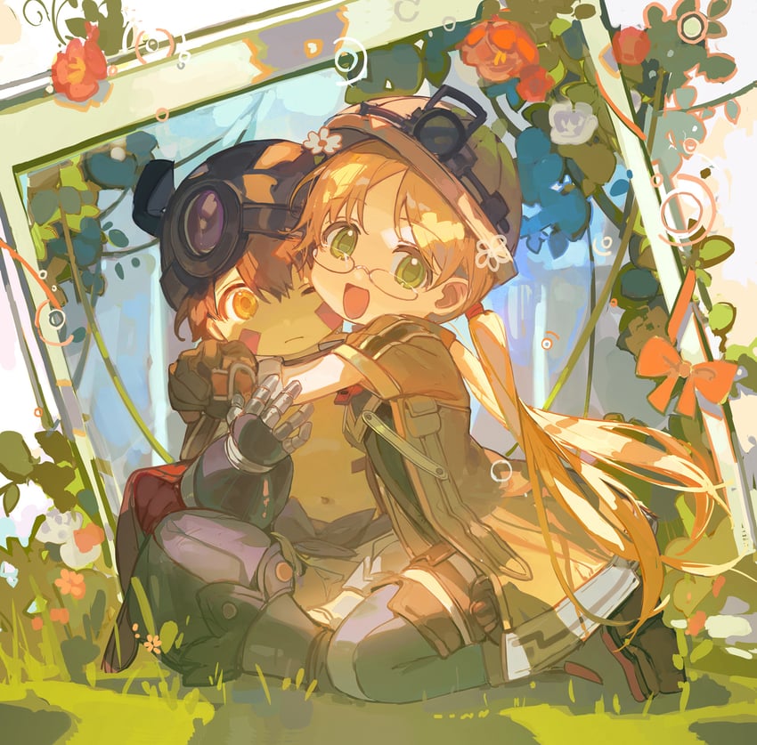 reg and riko (made in abyss) drawn by ciloranko