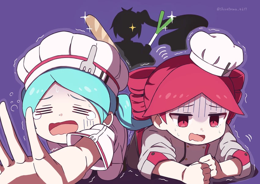 hatsune miku, kasane teto, and akita neru (vocaloid and 4 more) drawn by shira_461