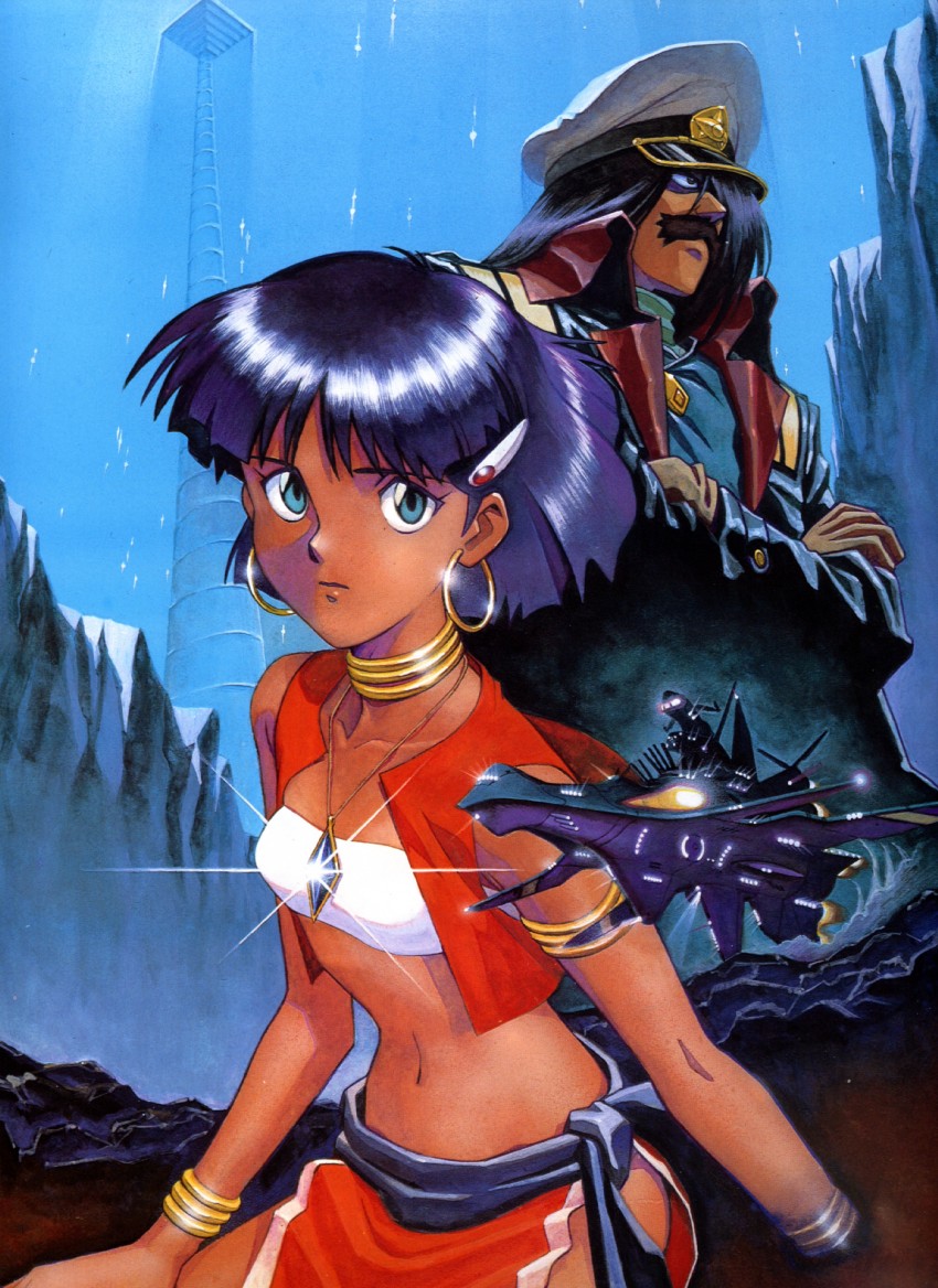 nadia la arwall and nemo (fushigi no umi no nadia) drawn by sadamoto_yoshiyuki