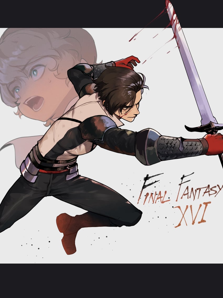 clive rosfield and joshua rosfield (final fantasy and 1 more) drawn by nyantcha