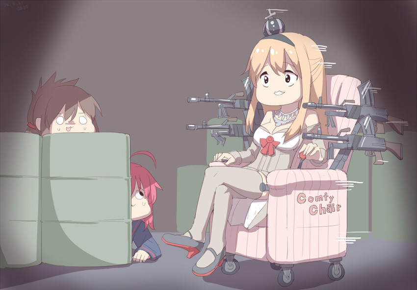 inazuma, warspite, uzuki, and plasma-chan (kantai collection and 2 more) drawn by silver_bell