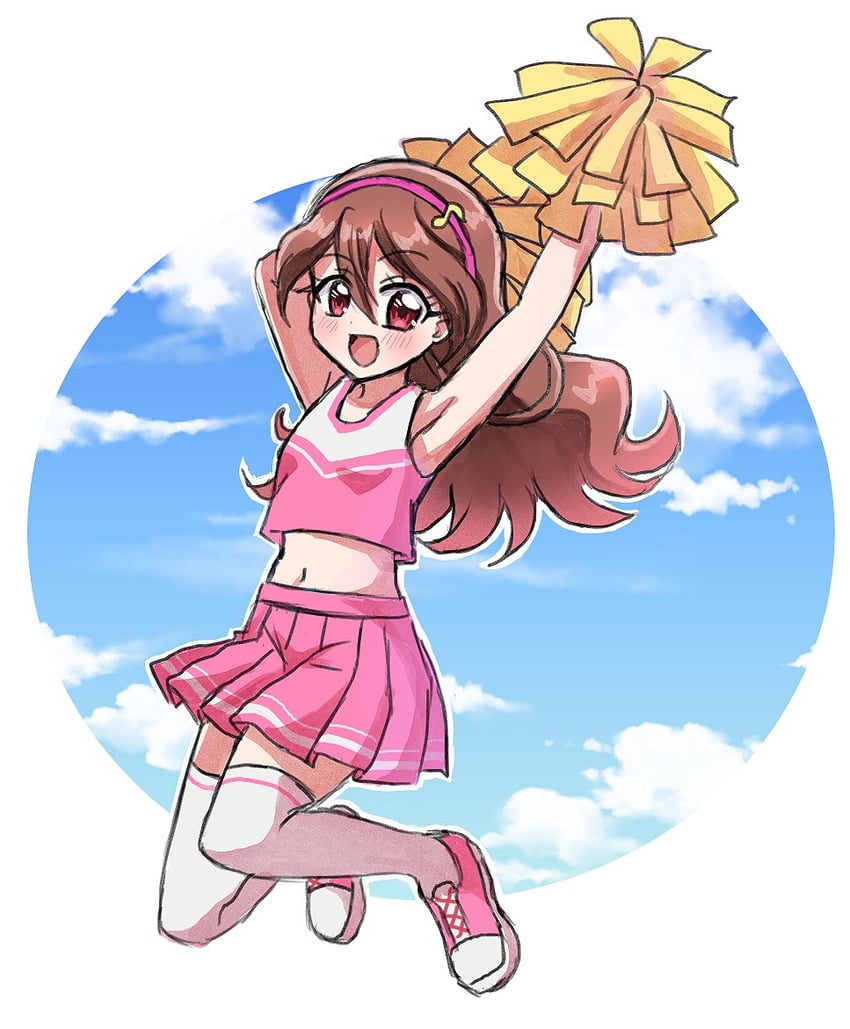 sakura uta (precure and 1 more) drawn by hakuchuu