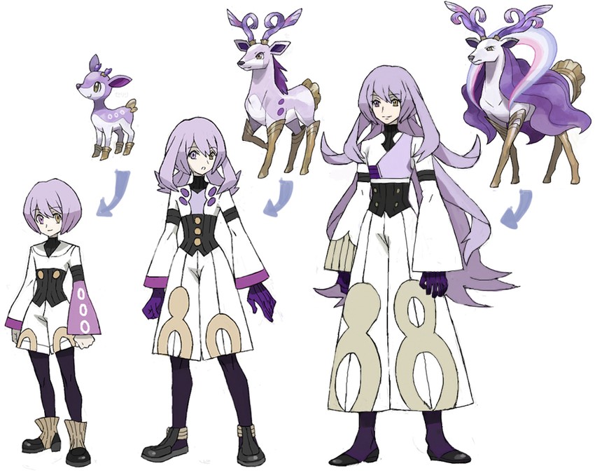 deerling and serini (pokemon and 2 more) drawn by nishihara_isao