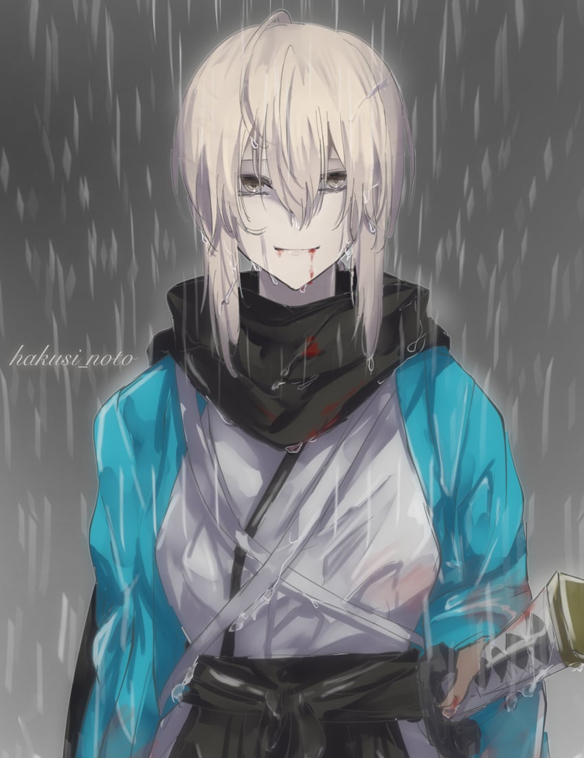 okita souji (fate and 1 more) drawn by hakusi_noto