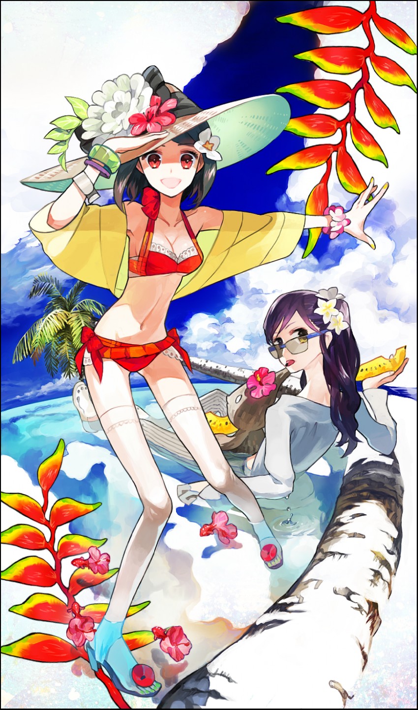 kamal, rose, and hana (pixiv fantasia and 1 more) drawn by nishihara_isao