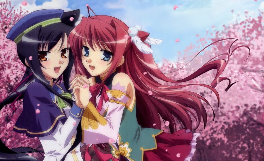 kan'u and ryuubi (koihime musou) drawn by ooshima_miwa