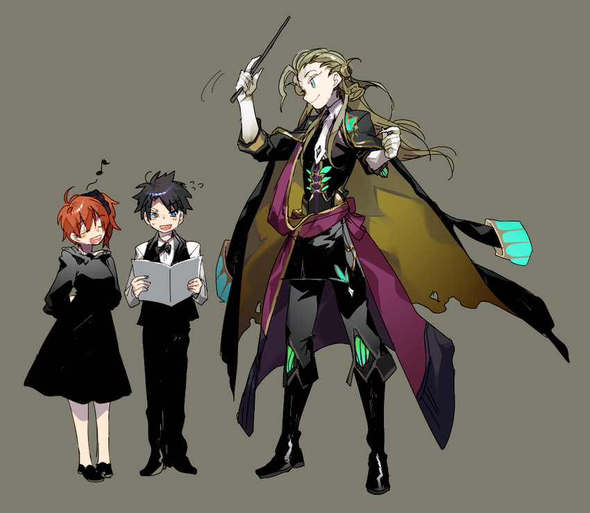 fujimaru ritsuka and wolfgang amadeus mozart (fate and 1 more) drawn by newo_(shinra-p)
