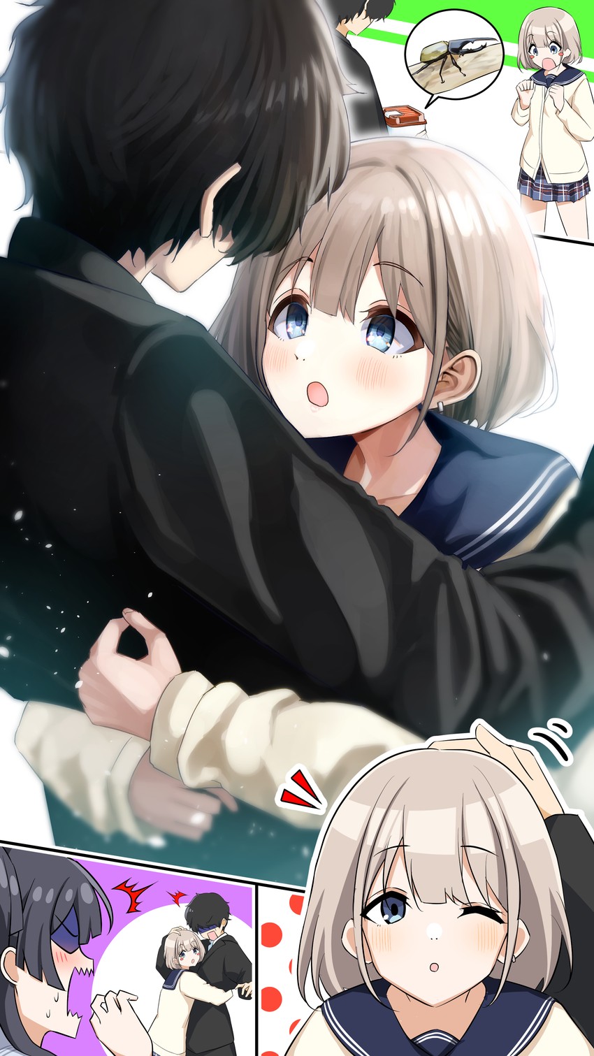 producer, mayuzumi fuyuko, and serizawa asahi (idolmaster and 1 more) drawn by tera2001