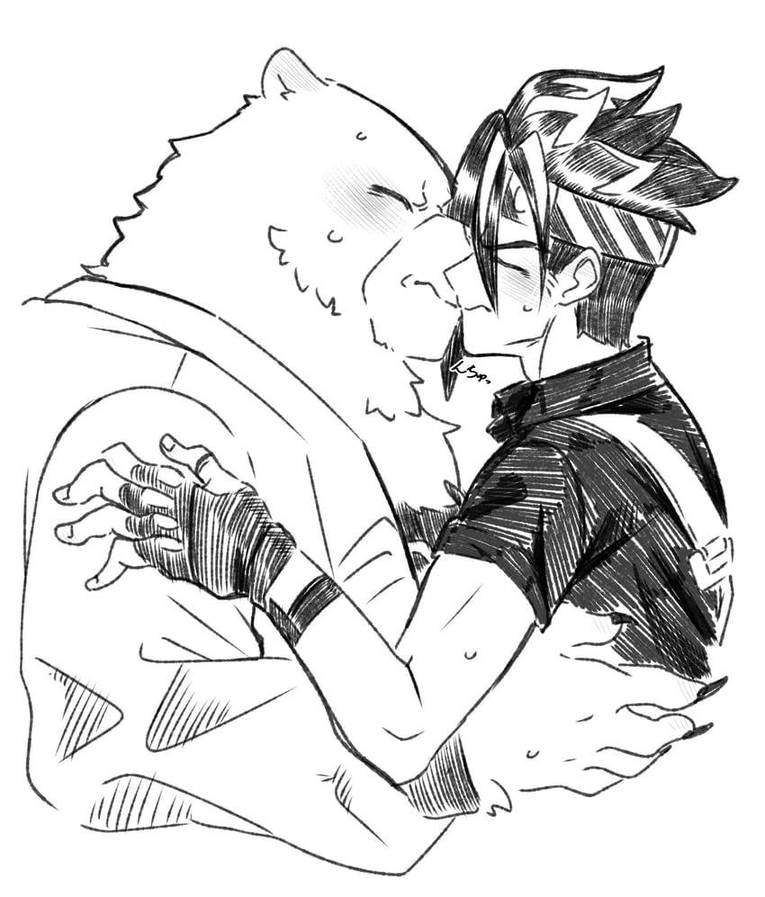ben bigger and anton ivanov (zenless zone zero) drawn by goya_1231