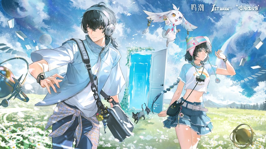 rover, female rover, male rover, and abby (wuthering waves) drawn by yeyuanqianqianqian