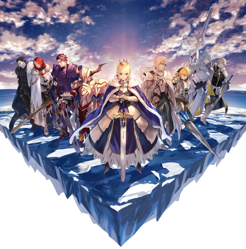 artoria pendragon, saber, mordred, gawain, lancelot, and 5 more (fate and 1 more) drawn by nakanishi_tatsuya