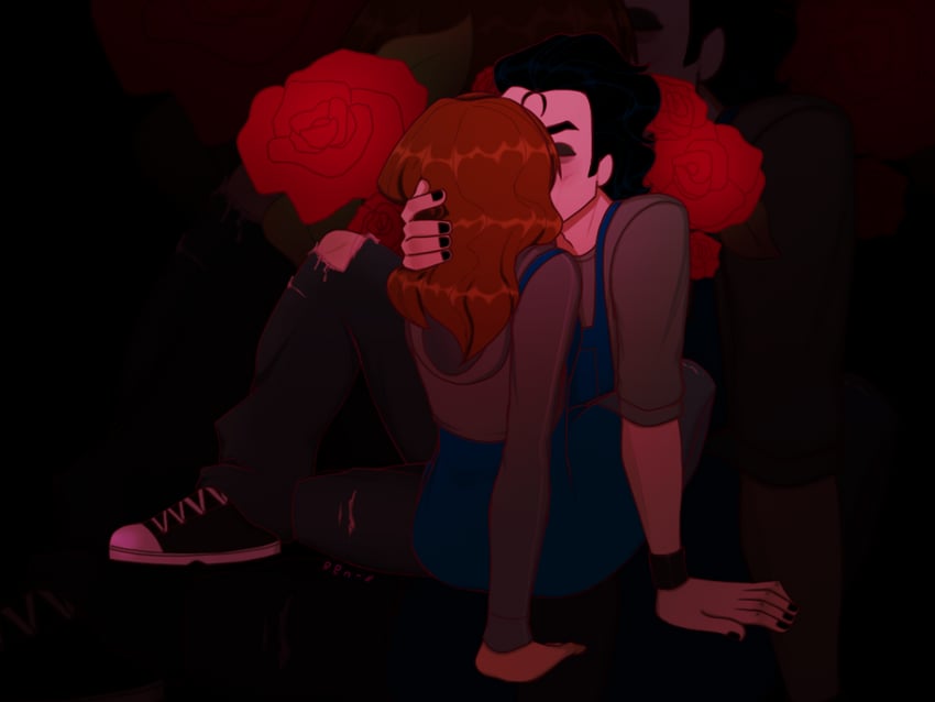 ian mckinley and erin ulmer (warner bros. and 1 more) drawn by oddx