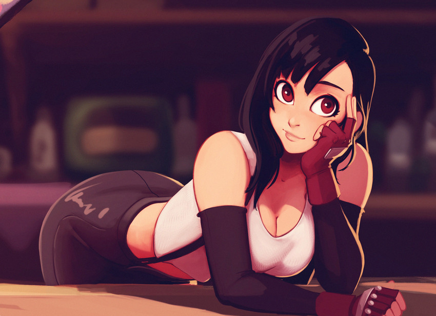 tifa lockhart (final fantasy and 1 more) drawn by raichiyo33