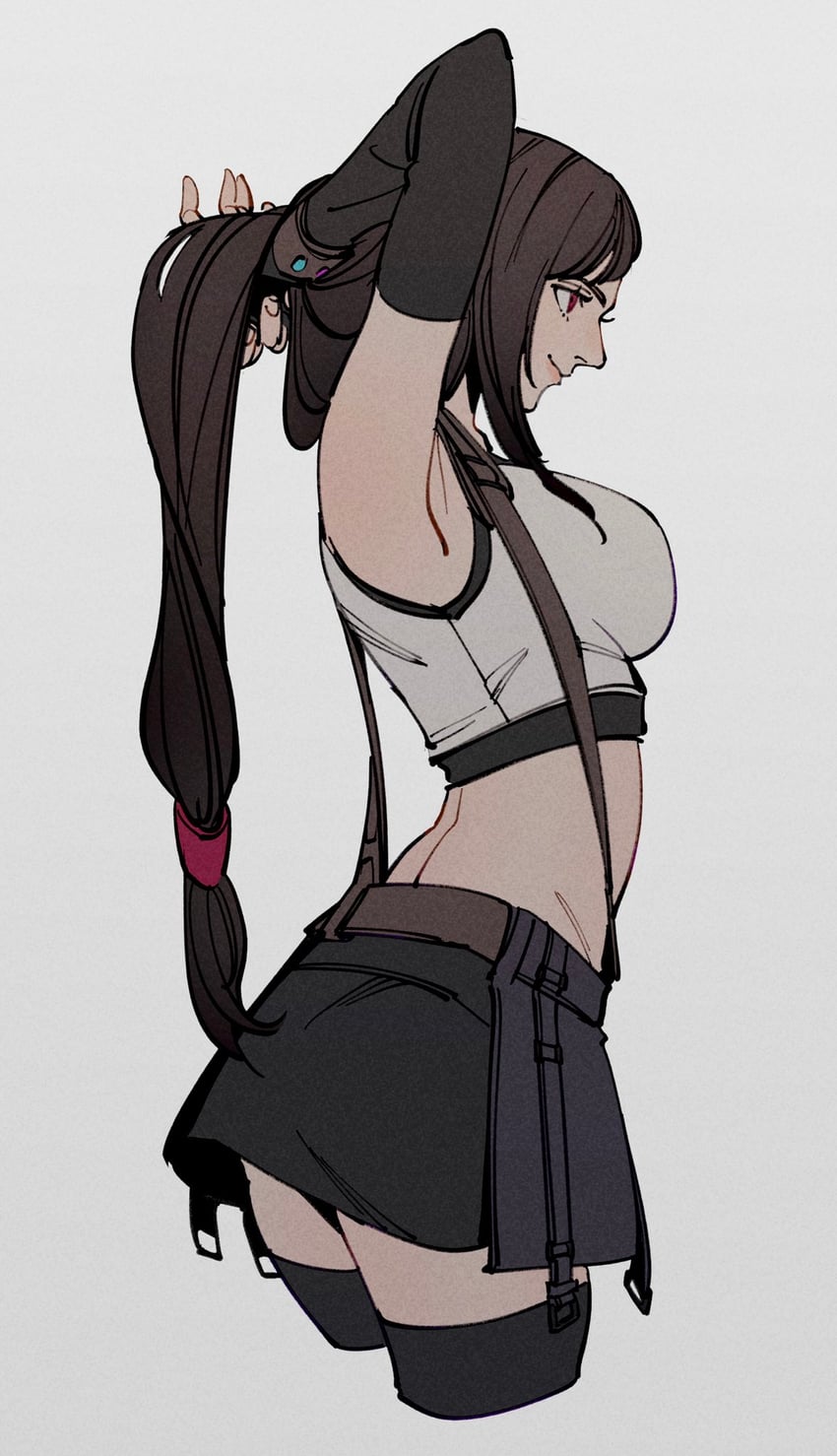 tifa lockhart (final fantasy and 2 more) drawn by oimo_(oimkimn)