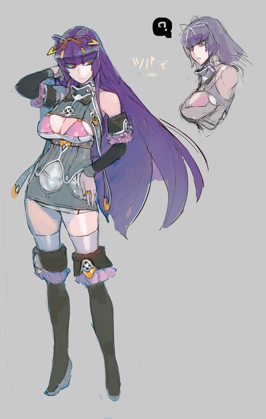 tsubaki (taimanin and 1 more) drawn by namaniku_atk