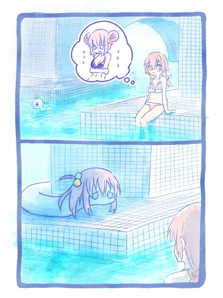 gotoh hitori, kita ikuyo, and wooper (pokemon and 4 more) drawn by imasogari