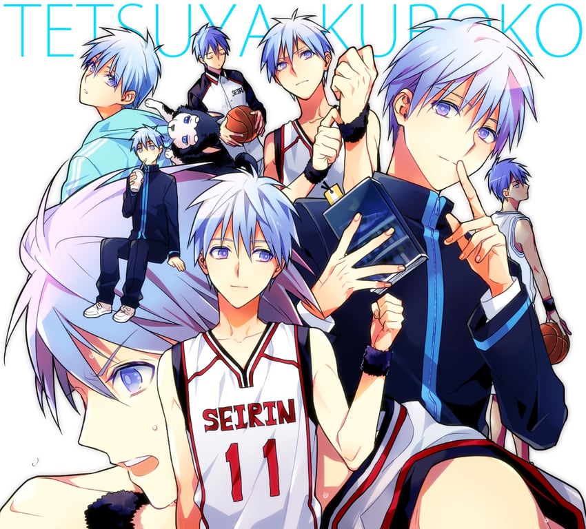 kuroko tetsuya and tetsuya ni gou (kuroko no basuke) drawn by uririri69