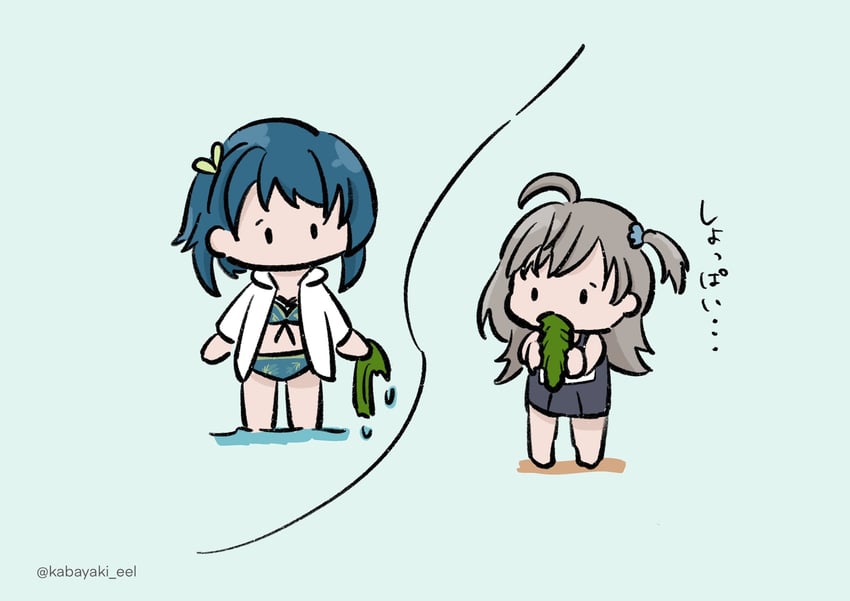 aizawa kazuha and sasaki ran (assault lily) drawn by kabayaki_(kabayaki_eel)