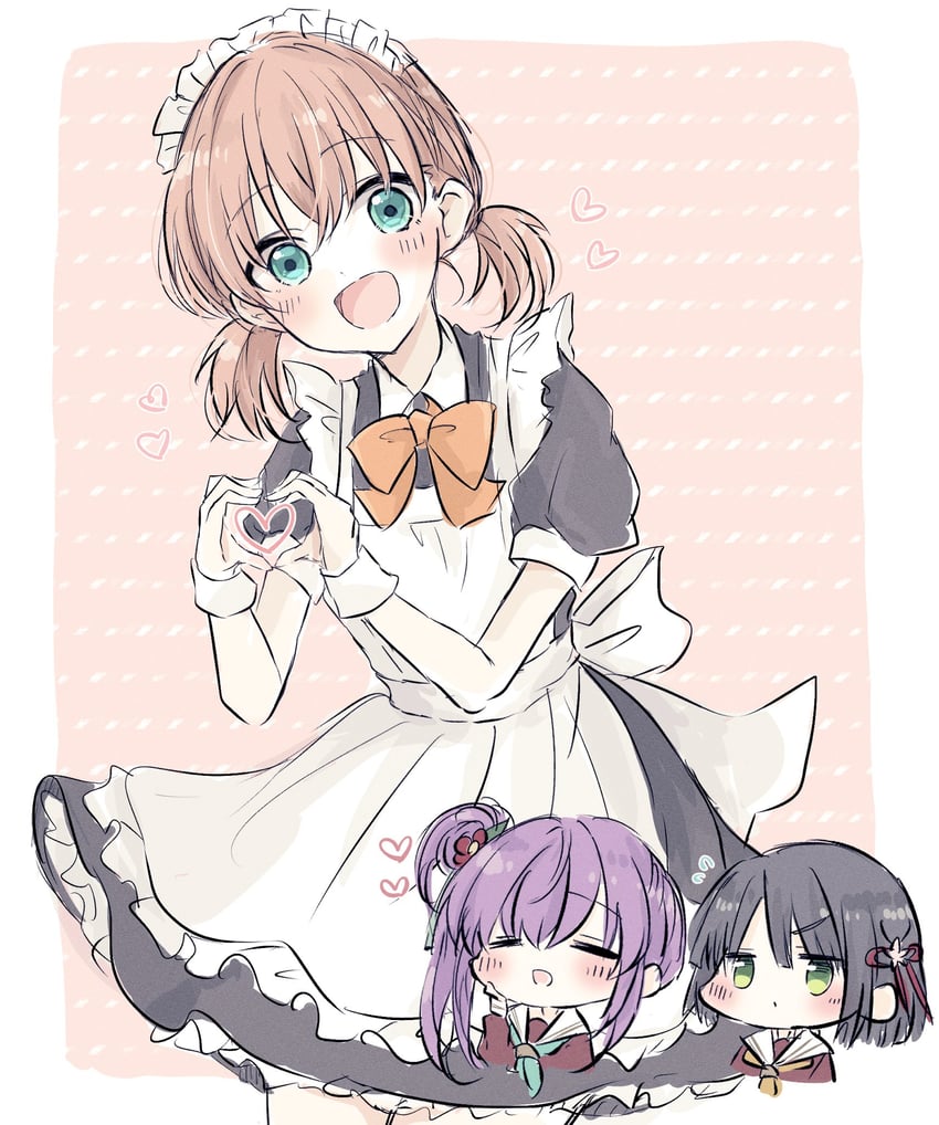 hinoshita kaho, otomune kozue, and momose ginko (love live! and 1 more) drawn by baran._(ba_ra_ran)