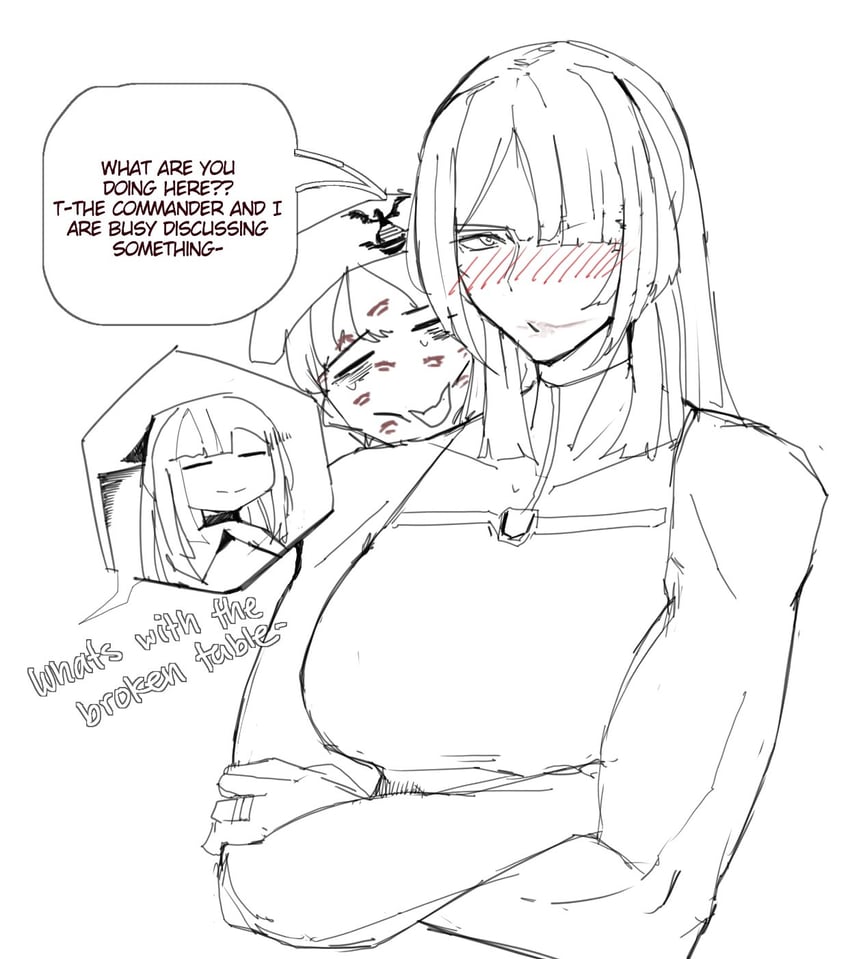 ak-12, commander, and ak-15 (girls' frontline) drawn by littleclevie
