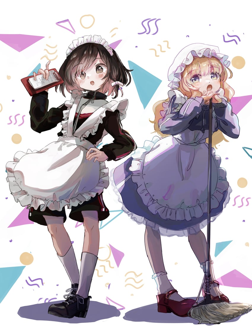 usami renko and maribel hearn (touhou) drawn by minus_(sr_mineka)