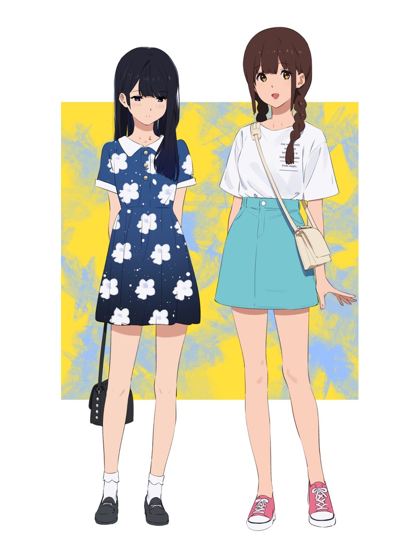 aizawa ayaka and inaba michiru (wasureenu majo no monogatari) drawn by kamo_kamen