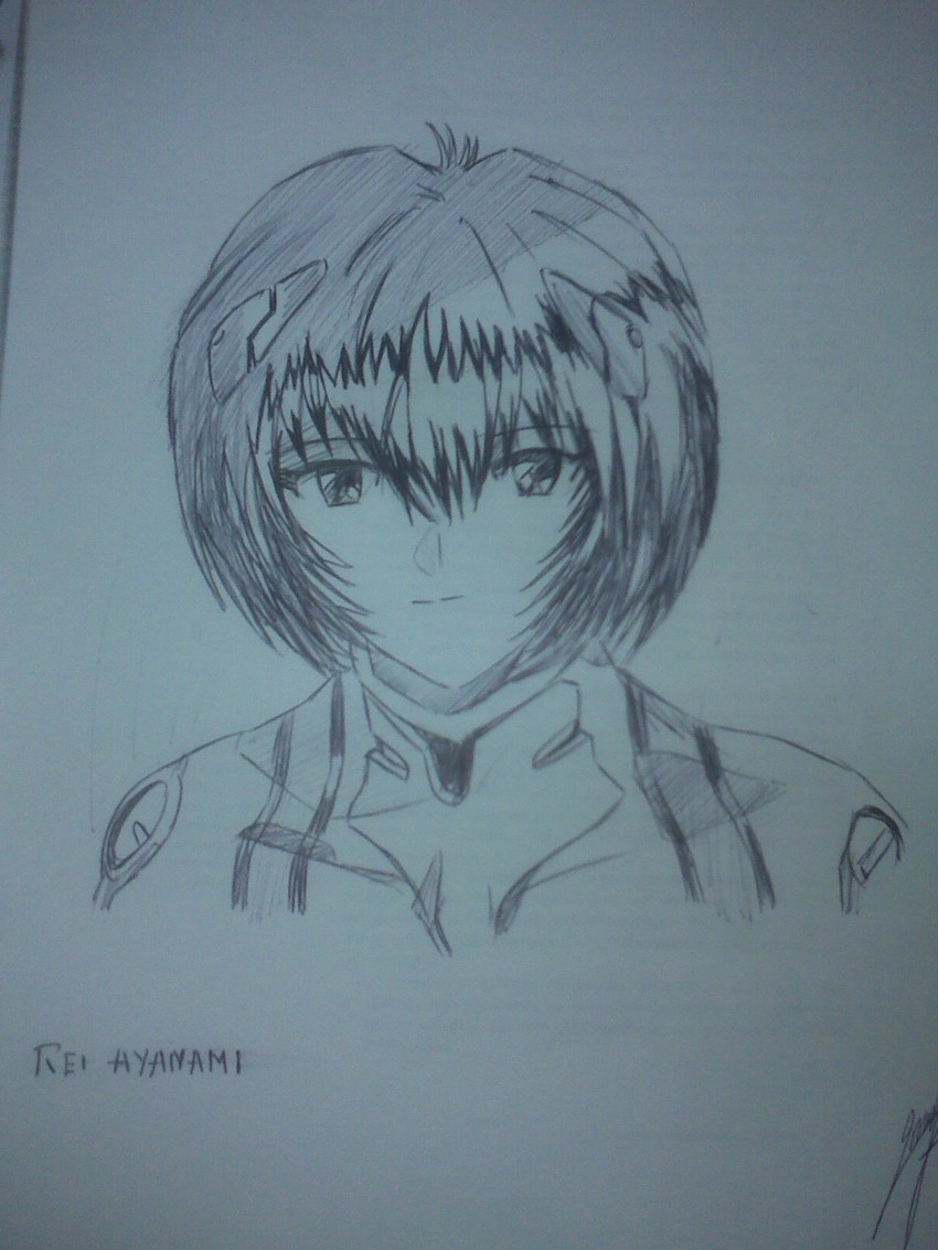 ayanami rei and eva 00 (neon genesis evangelion) drawn by nauj976431