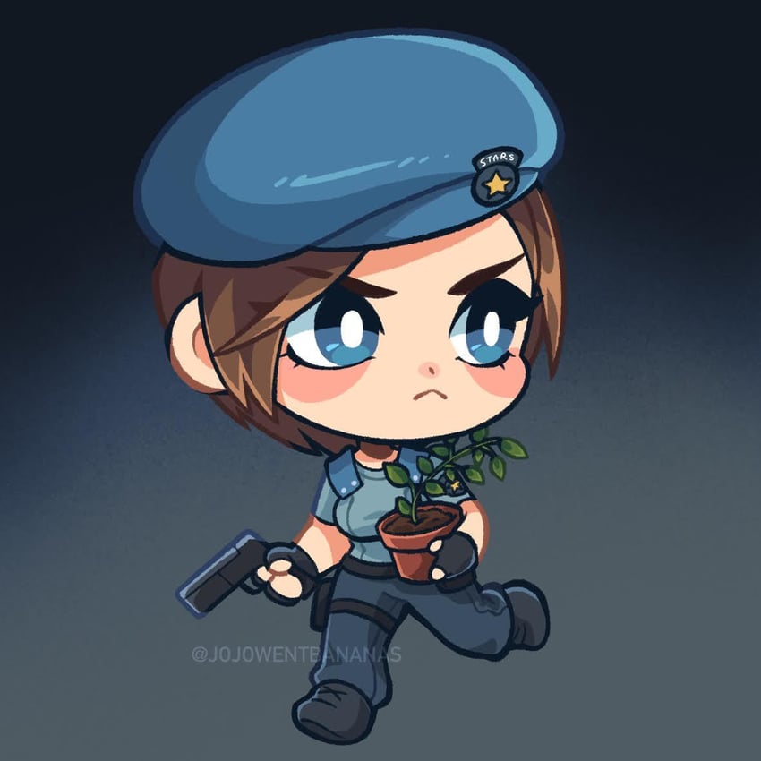 jill valentine (resident evil and 1 more) drawn by joanna_went_bananas