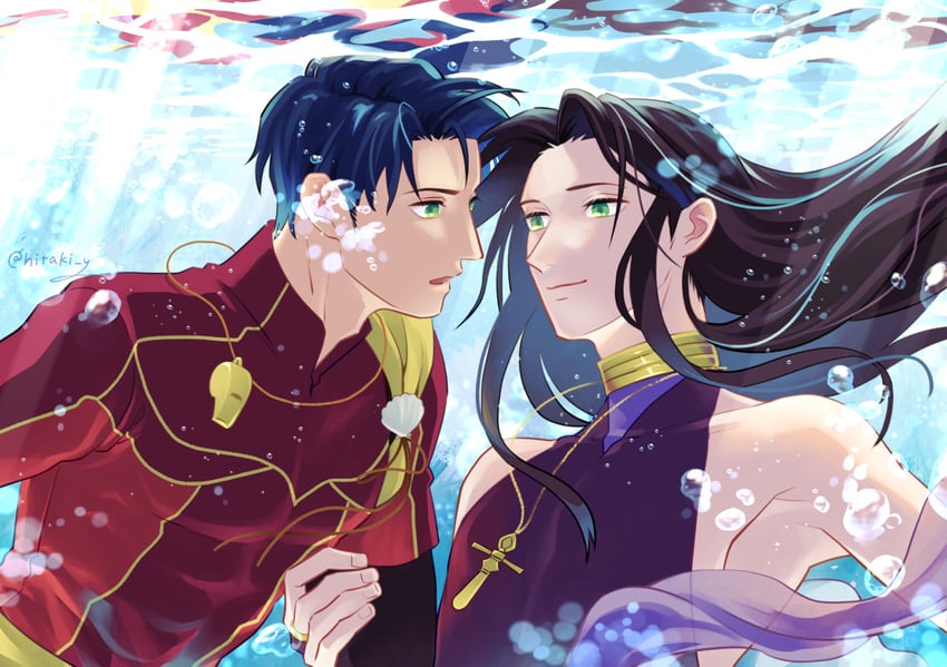 zelgius and sephiran (fire emblem and 1 more) drawn by hitaki_y